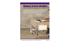 16-Series - High Capacity Shredders Brochure