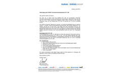 Durag - Model D-FL 200 - Volume Flow Measuring System Brochure