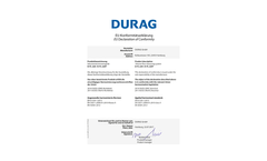 Durag - Model D-FL 220T - Ultrasonic Flow Velocity Monitor Brochure