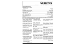 SewerGard - Model 210T - Trowelable Aggregate-Filled Epoxy Material - Technical Data Sheets