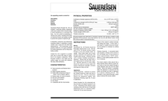 Sauereisen No. 30 Plastic Porcelain Material - Technical Data Sheet