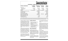 ConoSpread - Model 250/251/252 Series - Chemical and Food Grade Corrosion Resistant Flooring System- Technical Data Sheet