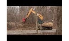 Fecon Excavator Forestry Mulcher Line Video