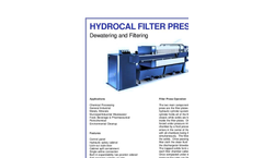 Hydrocal - Filter Press Dewatering and Filtering Brochure