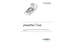 pHotoFlex WTW - Model 251110 - Turb Portable Multiparameter Colorimeter  - Manual