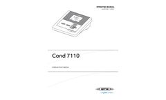 WTW inoLab Cond - Model 7110 - 1CA100 - Conductivity Benchtop Meter - Manual