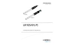 WTW - IDS - Model LR 925/01 - Conductivity Measurement of Ultrapure Water - Manual