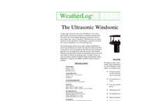 WindSonic - Model USWSC - Lightweight Ultrasonic Wind Sensor - Datasheet