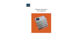 Model CV7-V-ANA-AC3 - Ultrasonic Wind Sensor - User Manual
