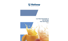 Flottweg Processing Technology for the Production of Fruit and Vegetable Juices from Fruit to Juice - Applications Note
