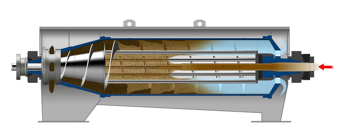 Decanter Centrifuges for Sludge Dewatering in Sewage Treatment Plants-4