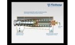 How does the Flottweg decanter centrifuge work?