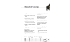 Clamps - HoseFit - Brochure