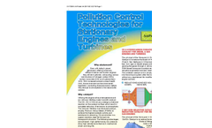 Pollution Control Technologies for Stationary Engines and Turbines - Brochure