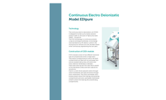 EDIpure Continuous Electro Deionization Unit Brochure