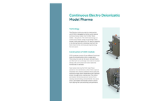 EDIpure Pharma Continuous Electro Deionization Unit Brochure