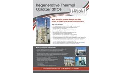 Regenerative Thermal Oxidizer (RTO) - Brochure
