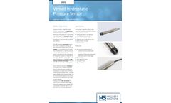 Kisters HyQuest - Model VHPS-10-SDI12 - Vented Hydrostatic Pressure Sensor - Brochure