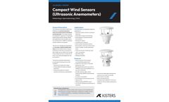 Kisters HyQuest - Model AR200 / WS200 - Compact Wind Sensors (Ultrasonic Anemometers) - Brochure