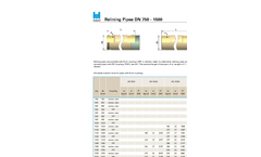 Hobas - Relining Pipes - Data Sheets