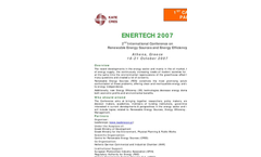 Enertech 2007 1st Call for Papers