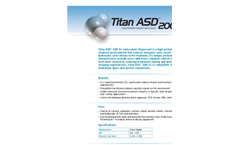 Titan ASD200 SC Super Concentrated Liquid Reverse Osmosis Antiscalant Brochure