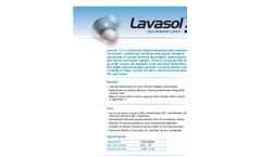 Lavasol 3 (Neutral Ph) Cellulose Acetate Liquid Membrane Cleaner Brochure