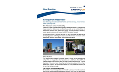 Energy from Wastewater with Biomar Biological Wastewater Treatment Brochure