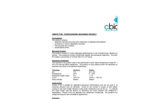 Amnite - P100 - Hydrocarbons Degrading Product Data  Sheet