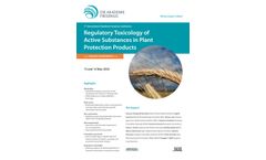 Regulatory Toxicology of Active Substances in Plant Protection Products - Brochure