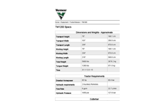 Vermeer - TM1200 - Trailed Mower Specifications