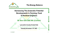Harnessing The Anaerobic Potential Developments in Farming, Food & Residual Organics presentation