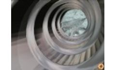 Flow With Particulates Inside a Corrugated Tube (Simulation) - Video