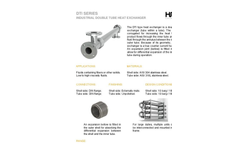 HRS - Model DTI Series - Industrial Double Tube Heat Exchangers - Brochure