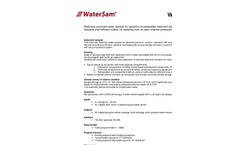 Model WS 316 - Stationary Water Sampler Technical Specifications