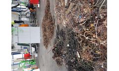 Guidetti Metal recycling machines - Sincro 950 & pre-shredder PMG 1200 wire recycling