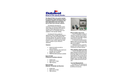 Model DT109 - Opacity Monitor Brochure