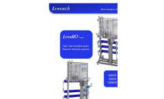 Lenntech - LennRO Series - Reverse Osmosis System - Datasheet