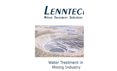 Water Treatment in Mining Industry - Brochure