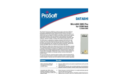 ProSoft - Micro800 SMS - Plug-in Module for OEM`s and Machine Builders Brochure