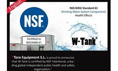 W-Tank is suitable for the storage of drinking water, our GRP modular tanks are NSF/ANSI 61 certified