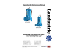 Landustrie LANDY - DSP Series - Submersible Cutter Pumps - Operation & Maintenance Manual