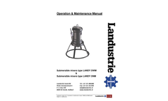 Type Landy DWM & DNM - Submersible Mixers - Operation & Maintenance Manual