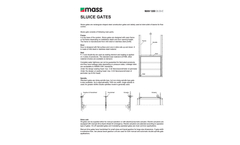 Mass Aritma - Model MAN 1200 - Sluice Gates Brochure