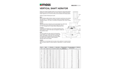 Mass Aritma - Model MAN 5010 - Vertical Shaft Aerators Brochure