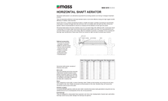 Mass Aritma - Model MAN 5210 - Horizontal Shaft Aerators Brochure