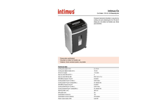 intimus Confidential Compact Deskside Shredder Datasheet