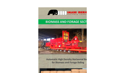 Automatic High Density Horizontal Baler for Biomass and Forage Baling - Brochure