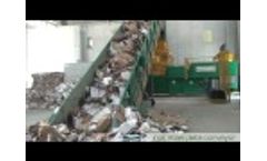 Old Corrugated Cardboard (OCC) and Mix Plastic Baling With MAC 111, Casagrande Plant Video
