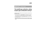 The Landfill Gas Collection, Utilisation and Surplus Gas Combustion Acting In Unison - Knowledge Base Brochure